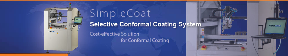 SimpleCoat conformal coating machine system - cost-effective solution for conformal coating